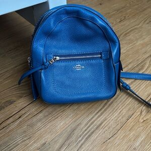 Coach 3 way pebble leather Blue  Backpack